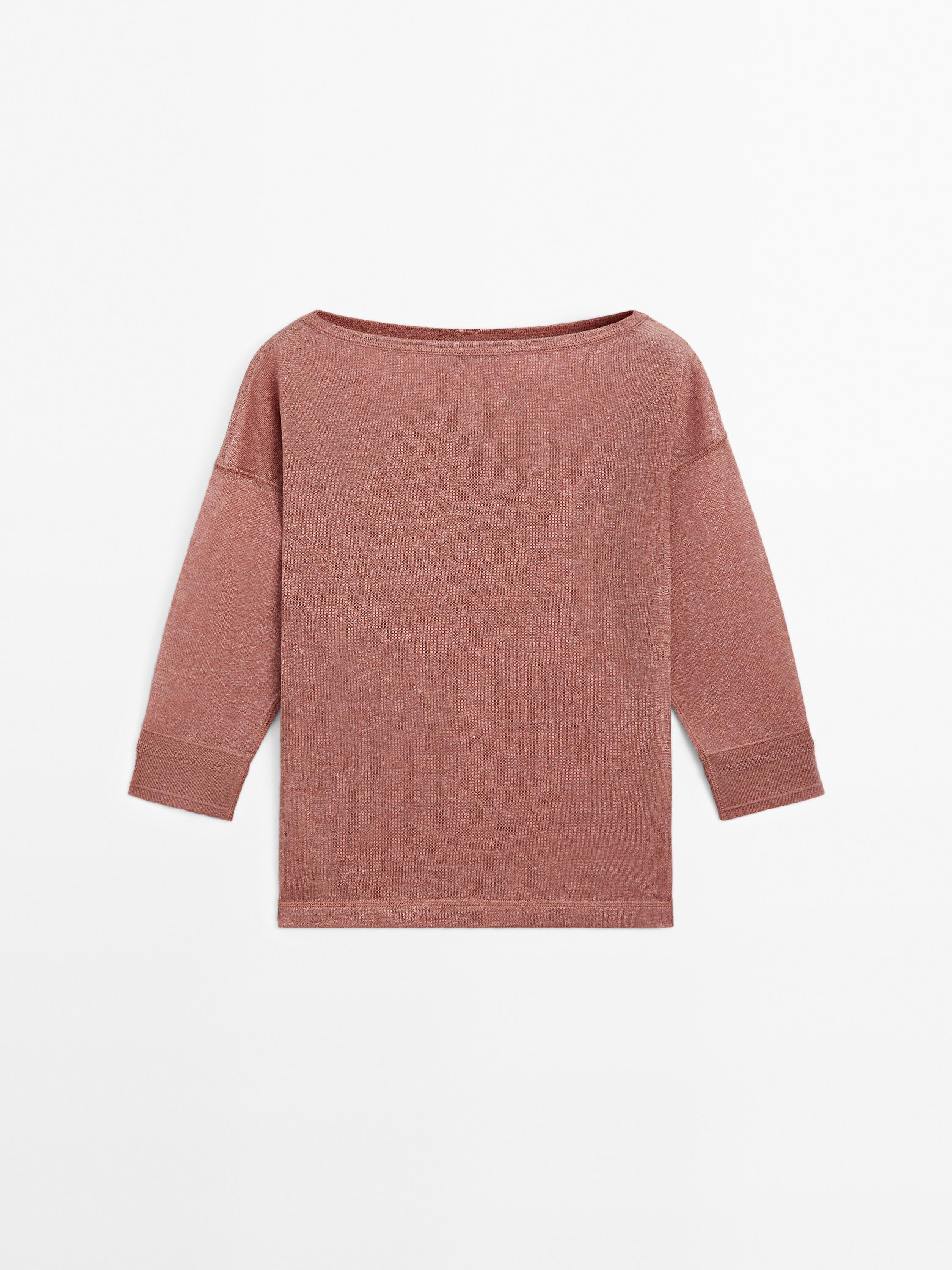 Lightweight wool linen blend T-shirt